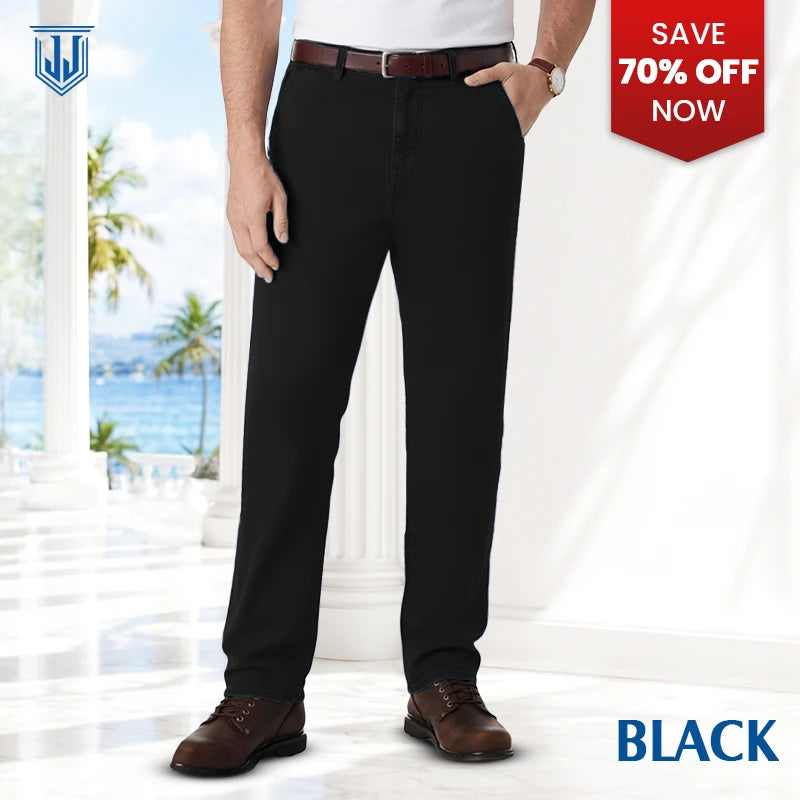 JettJeans - Men's Classic Straight Fit Stretch Jeans