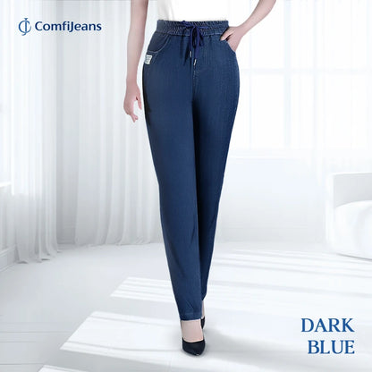 ComfiJeans - Flattering High Waist Ultra-Stretch Mom Jeans