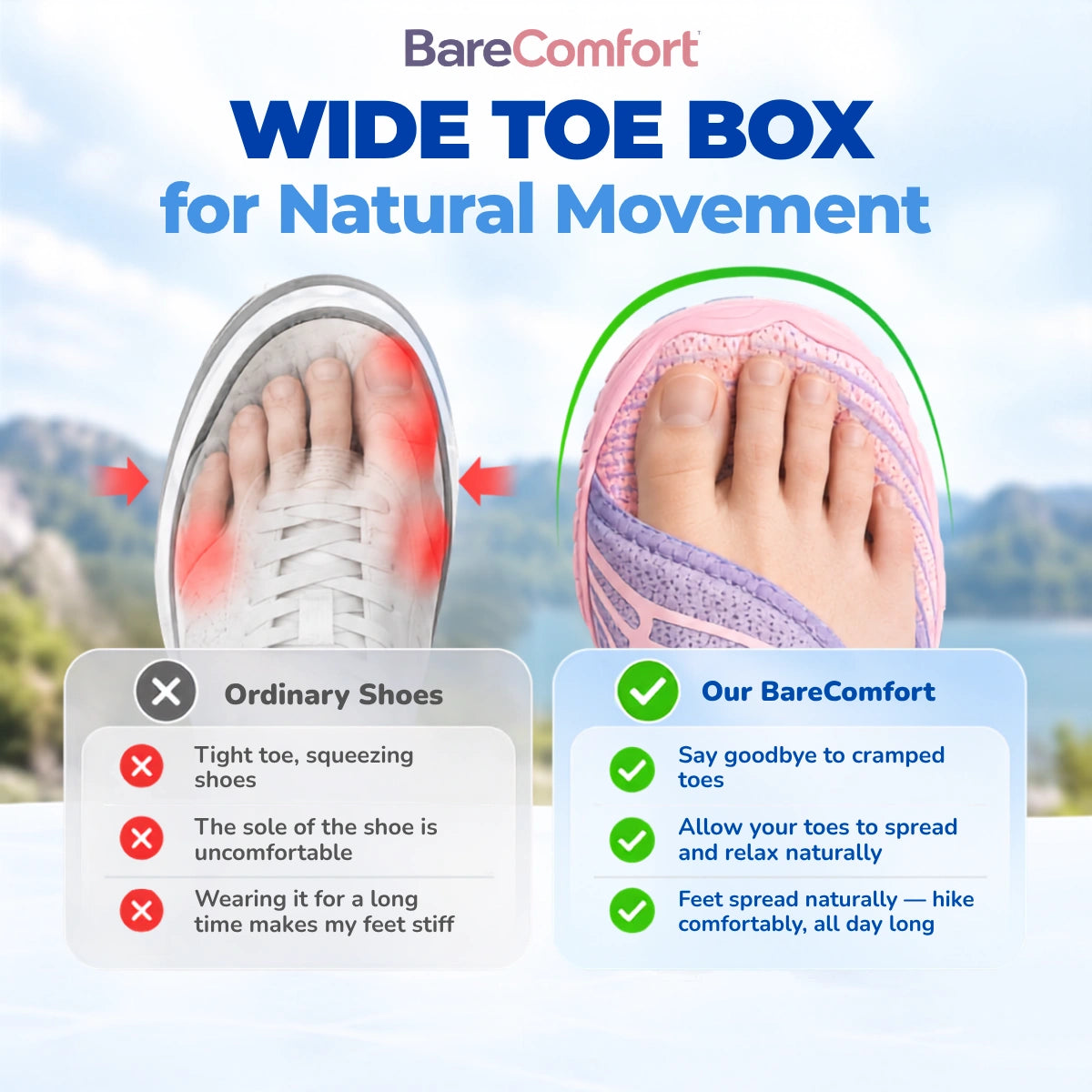 BareComfort - Orthopedic Waterproof Barefoot Shoes For Seniors
