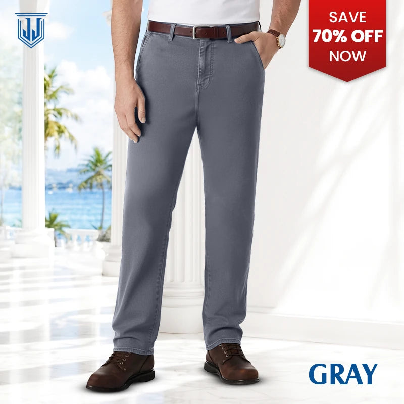 JettJeans - Men's Classic Straight Fit Stretch Jeans