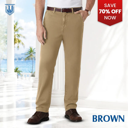 JettJeans - Men's Classic Straight Fit Stretch Jeans