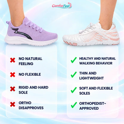 ComforFeet - Orthopedic Wide Toe Box Natural Fit Barefoot Shoes