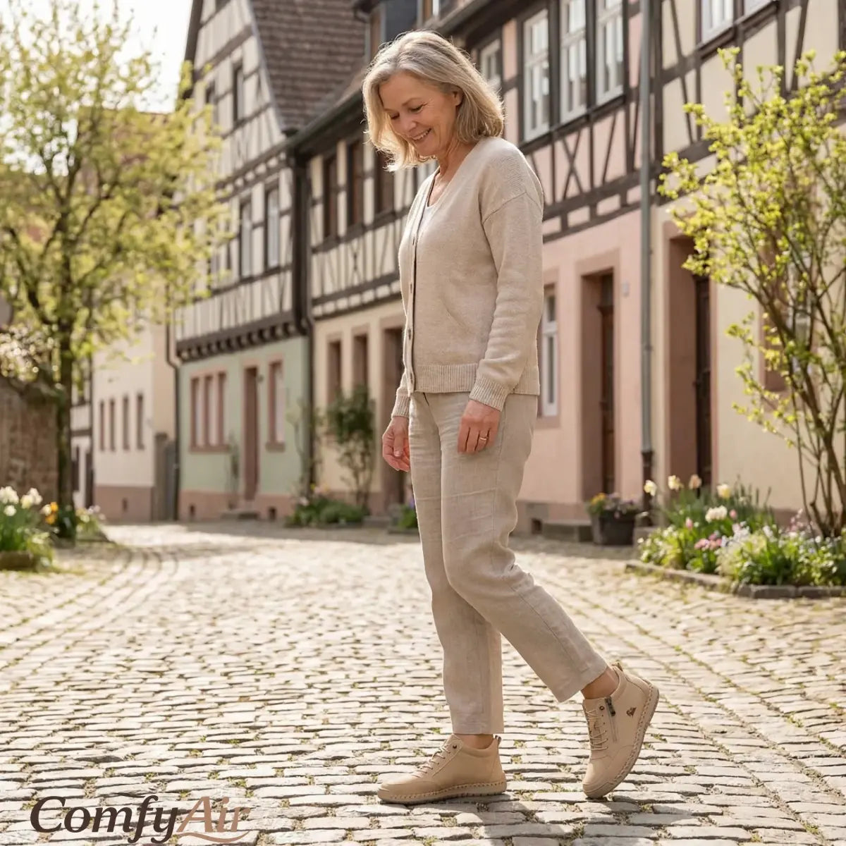ComfyAir - Comfortable Orthopedic Zipper Hand-Stitched Slip-On Shoes