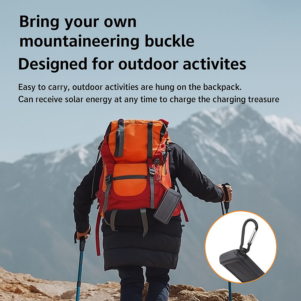 10000mAh Solar Charging Power Bank