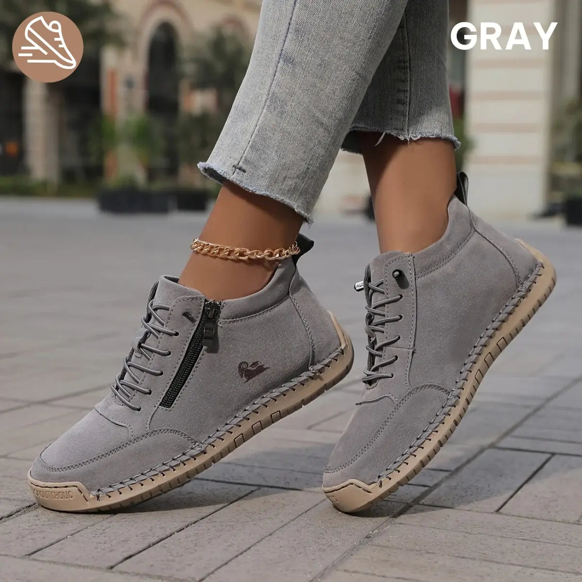ComfyAir - Comfortable Orthopedic Zipper Hand-Stitched Slip-On Shoes