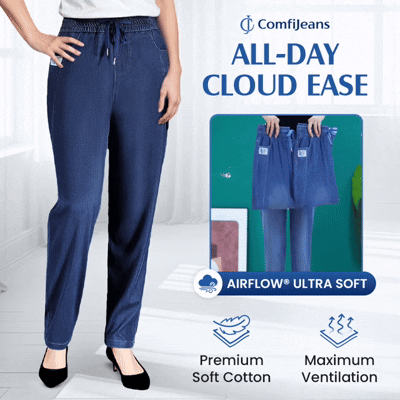 ComfiJeans - Flattering High Waist Ultra-Stretch Mom Jeans