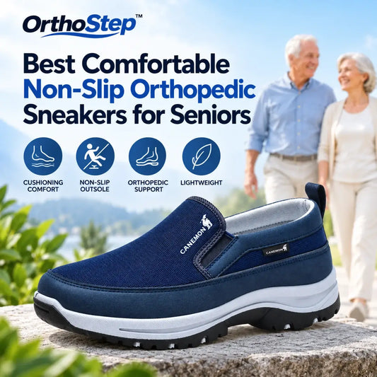 OrthoStep - Resistant Comfortable Non-Slip Orthopedic Sneakers for Seniors