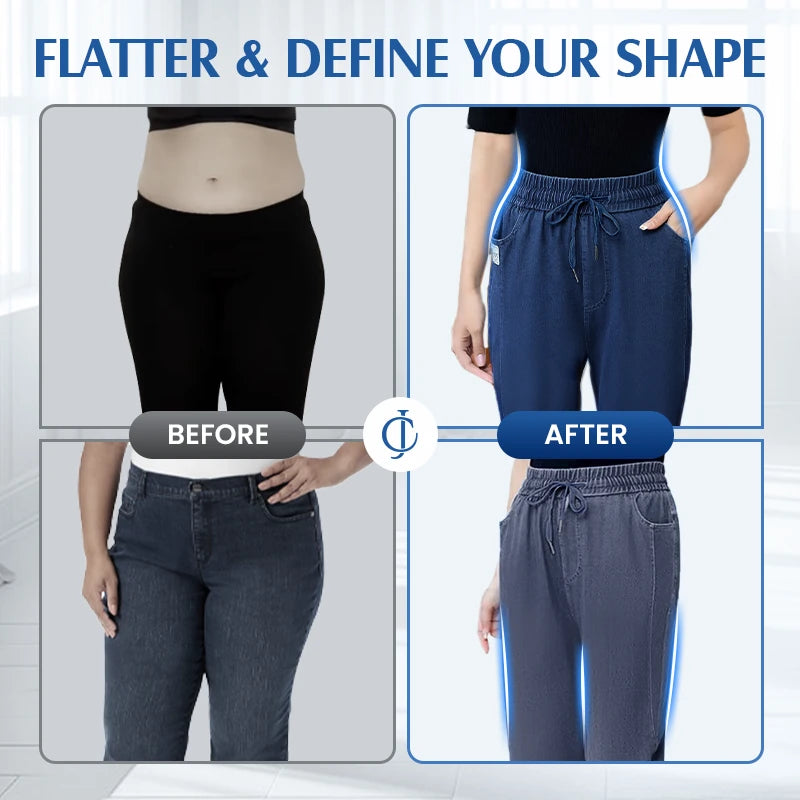 ComfiJeans - Flattering High Waist Ultra-Stretch Mom Jeans
