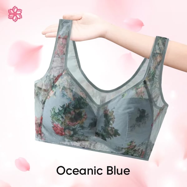 Ultra-Thin Silk Lace Bra - Lace Buttonless Comfortable Bra