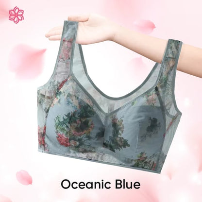 Ultra-Thin Silk Lace Bra - Lace Buttonless Comfortable Bra