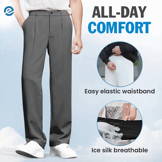 EaseMotions - Super Stretch Ice Silk Comfort Everyday Pants