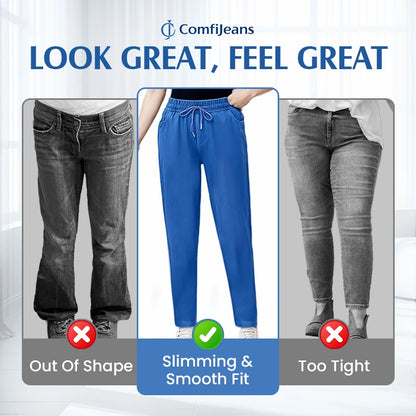 ComfiJeans - Flattering High Waist Ultra-Stretch Mom Jeans