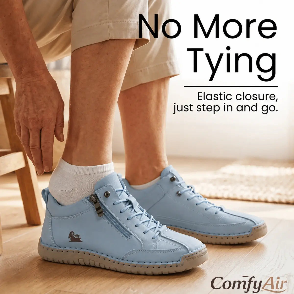 ComfyAir - Comfortable Orthopedic Zipper Hand-Stitched Slip-On Shoes