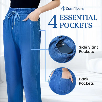 ComfiJeans - Flattering High Waist Ultra-Stretch Mom Jeans