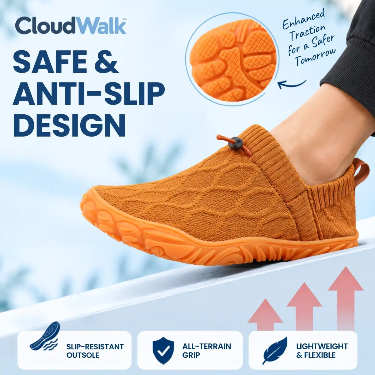 CloudWalk - Orthopedic Slip-On Pain Free Walking Barefoot Shoes