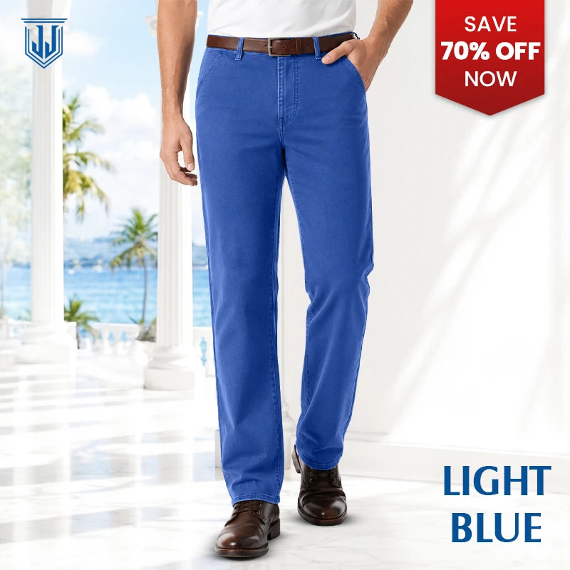 JettJeans - Men's Classic Straight Fit Stretch Jeans