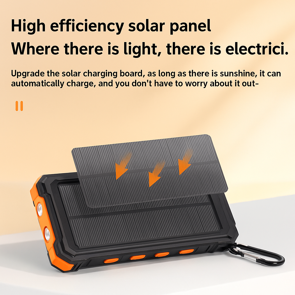 10000mAh Solar Charging Power Bank
