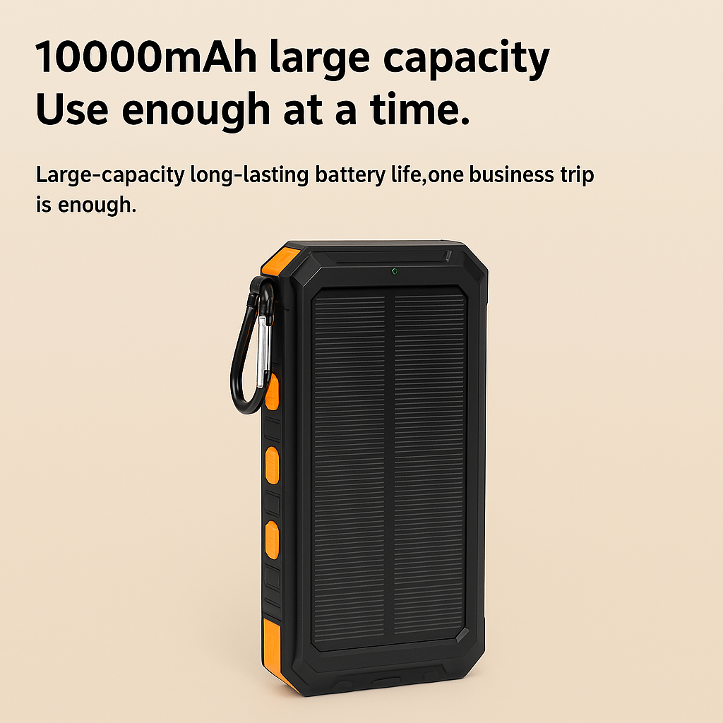 10000mAh Solar Charging Power Bank
