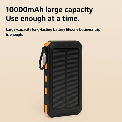 10000mAh Solar Charging Power Bank