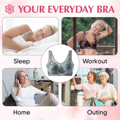 Ultra-Thin Silk Lace Bra - Lace Buttonless Comfortable Bra