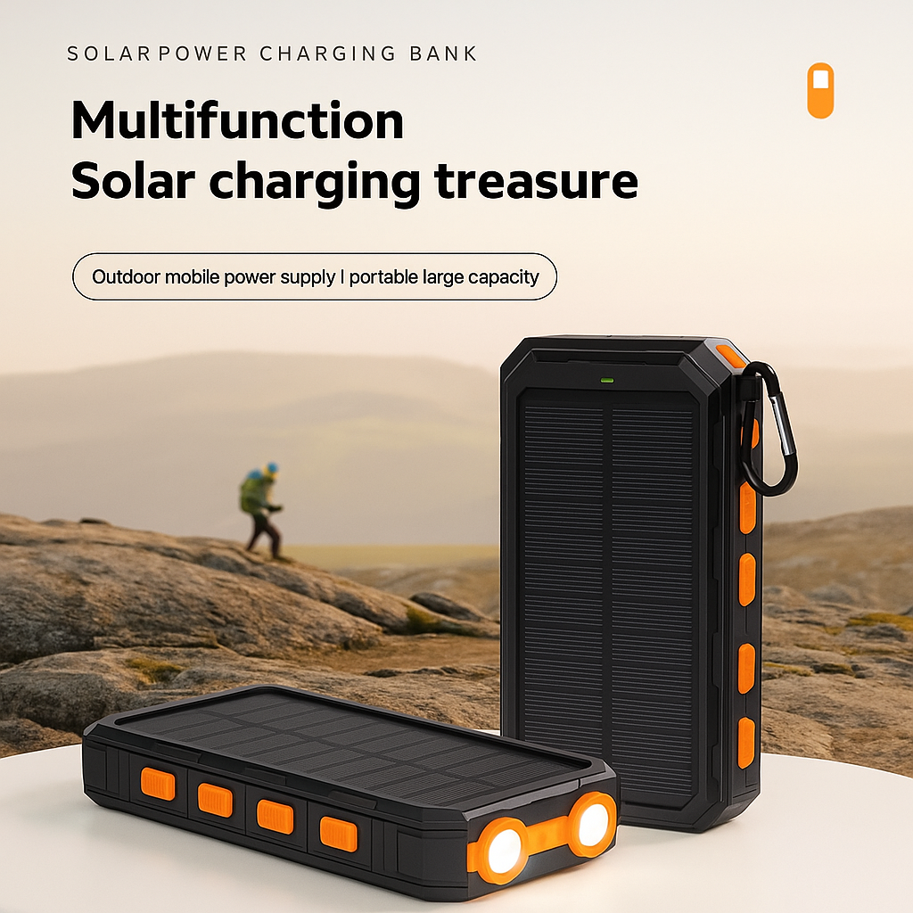 10000mAh Solar Charging Power Bank