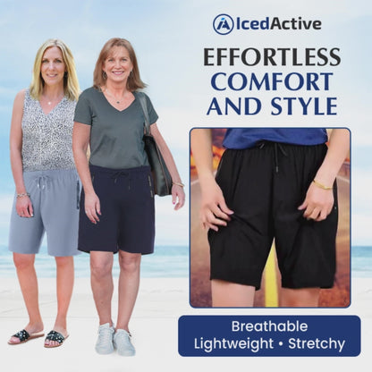 IcedActive - Women's Ice Silk Quick Drying Stretch Shorts